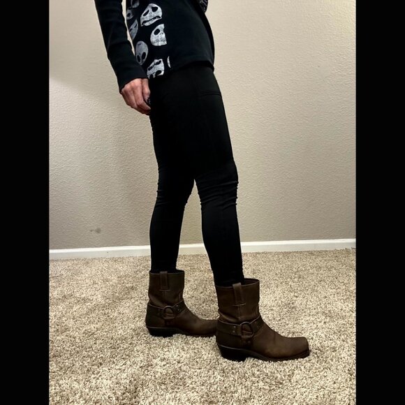 Frye Brown Combat & Moto Boots - Picture 3 of 12